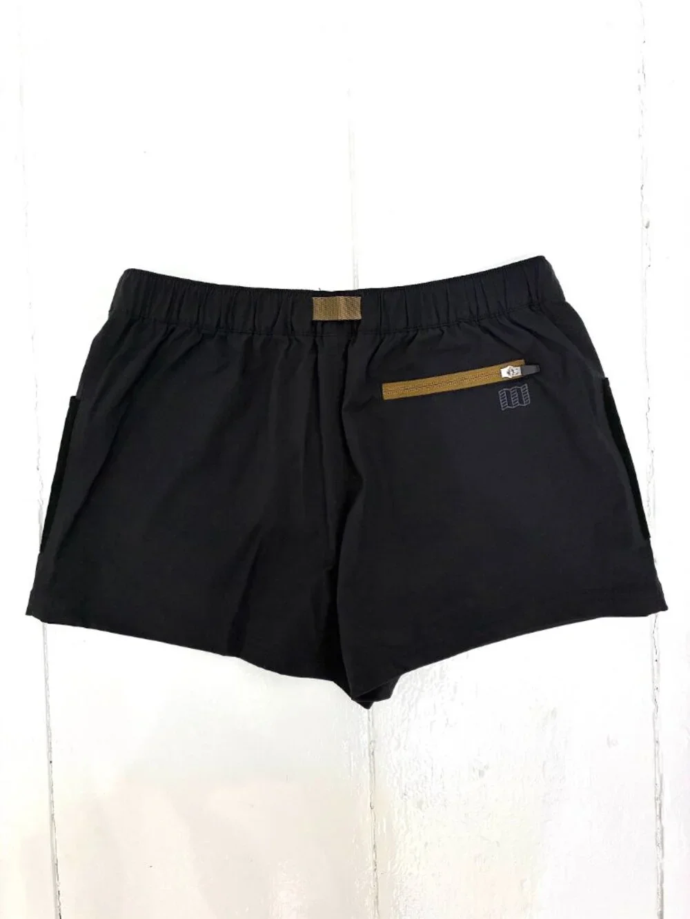 Topo Designs Retro River Shorts in Black/Neutral - Size M